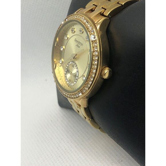 Armitron Now 75/5234GP Womens Gold Stainless Steel Analog Dial Quartz Watch KS59 - Picture 2 of 9